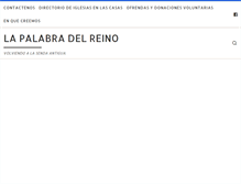 Tablet Screenshot of lapalabradelreino.org